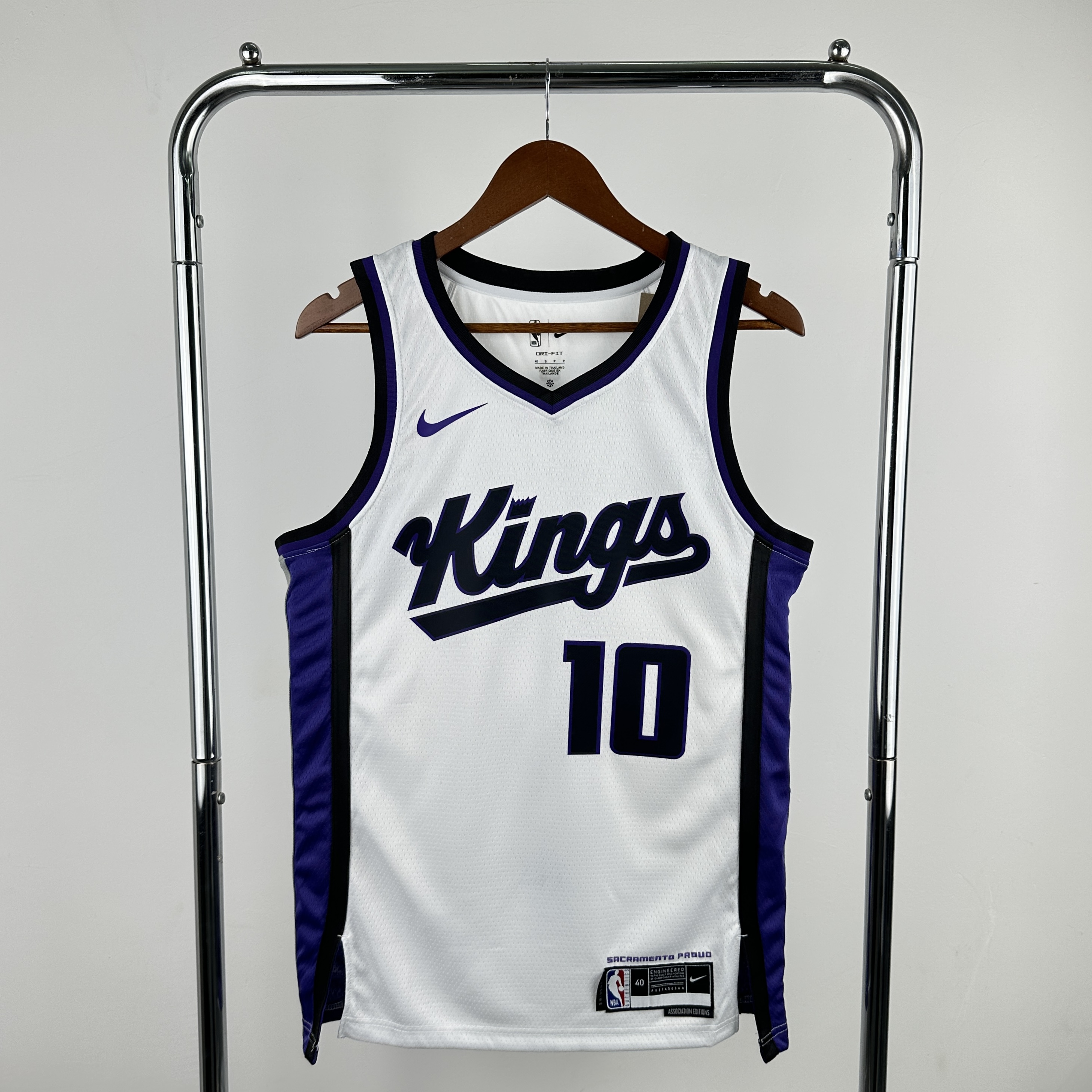 Men Sacramento Kings #10 Derozan White Season Nike 2024 NBA Jersey style 1